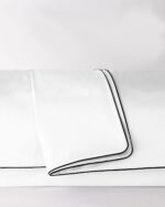 Poszwa satynowa SAN ANTONIO biała z lamówką