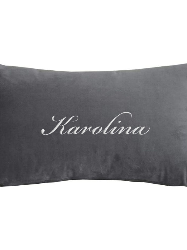 Poduszka prostokąt VELVET z imieniem