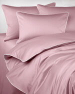 posciel satynowa pudrowy roz brudny roz marohome