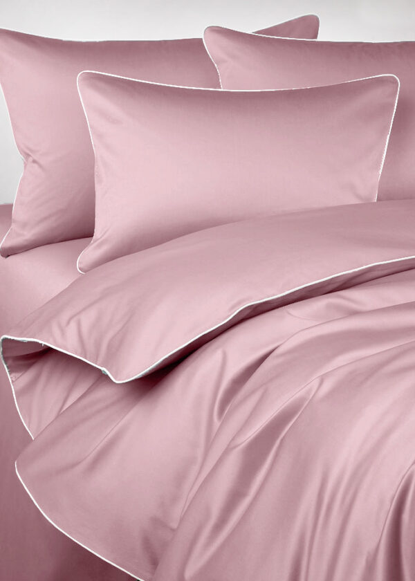 posciel satynowa pudrowy roz brudny roz marohome
