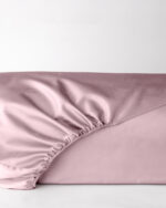 Prześcieradło satynowe flamingo pink z gumką