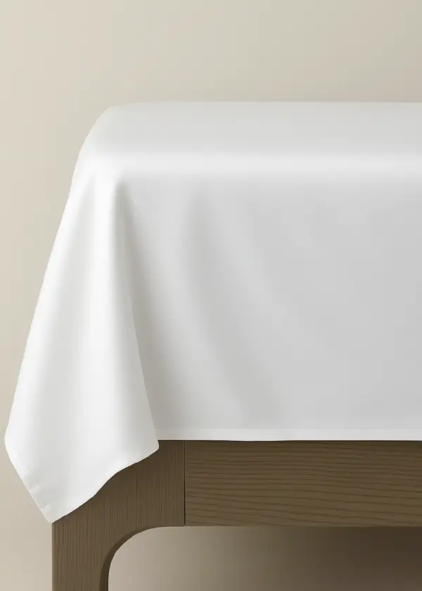 Prześcieradło wierzchnie satynowe białe
