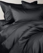 Pościel satynowa VALENCIA - czarny
