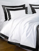 Pościel PARIS - biała z czarnym