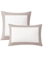 Poszewka PARIS biała z latte beż