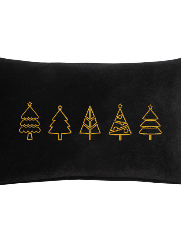 Poduszka prostokąt VELVET z haftem Winter Tree