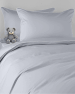 Pościel dziecięca SAN ANTONIO - szary jasny z białą lamówką