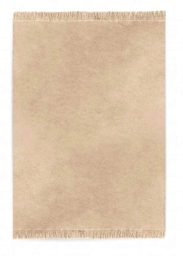 Koc bawełniany - jasny beż - 150 x 200