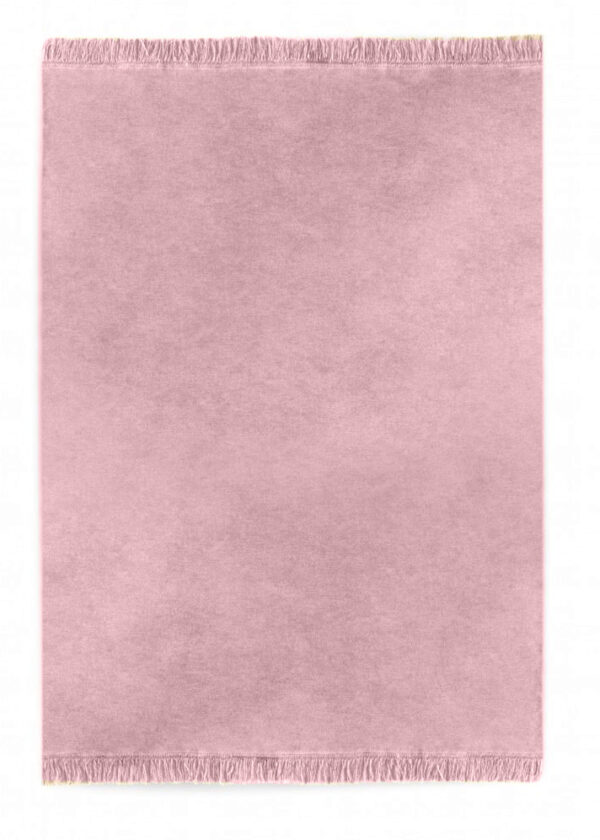 Koc bawełniany - brudny róż - 150 x 200