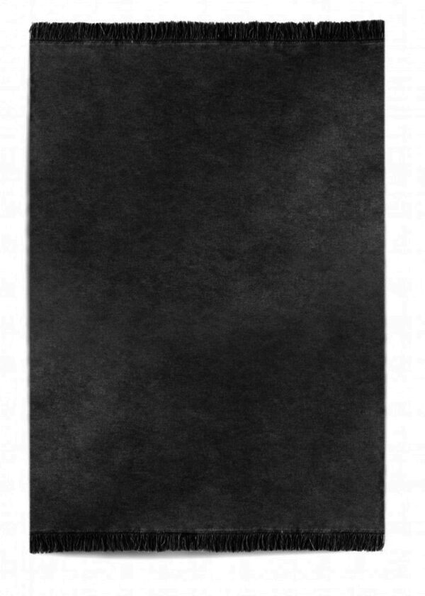 Koc bawełniany - czarny - 150 x 200