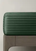 Prześcieradło adamaszkowe butelkowa zieleń boho z gumką