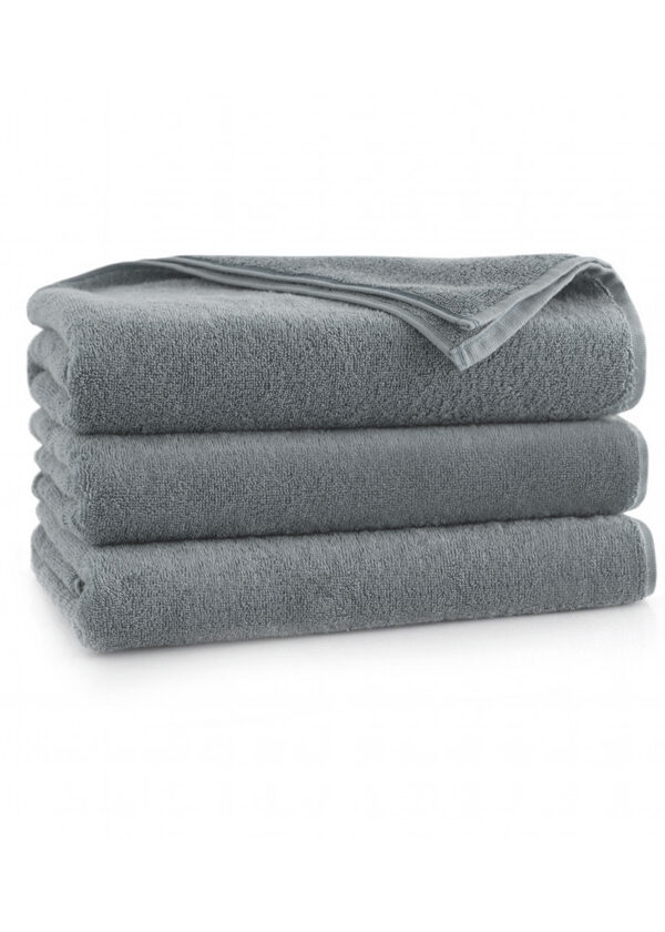 Personalizowany ręcznik bambusowy BASIC – szary ciemny