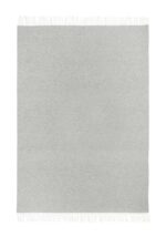 Koc ANDORA wełniano-kaszmirowy z frędzlami