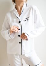 Piżama ALLEGRA biała - koszula