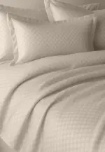 Pościel VALENCIA adamaszek chess – latte beż