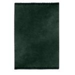 Koc bawełniany - butelkowa zieleń - 150 x 200