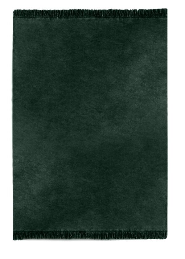 Koc bawełniany - butelkowa zieleń - 150 x 200