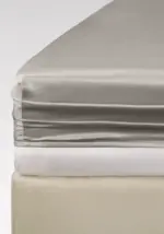 Prześcieradło TENCEL™ LUX silver beige z gumką