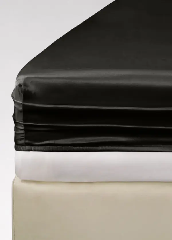 Prześcieradło TENCEL™ LUX czarne z gumką
