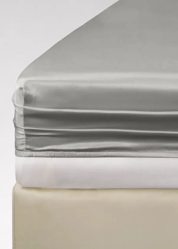 Prześcieradło TENCEL™ LUX szary z gumką