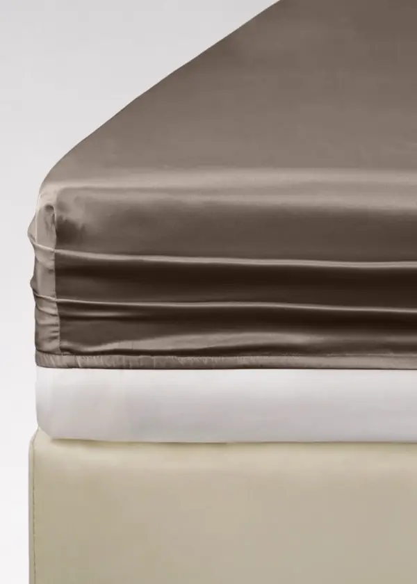 Prześcieradło TENCEL™ LUX mokka z gumką