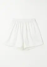 Piżama TENCEL™ LUNA biała - spodenki