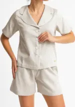 Piżama TENCEL™ LUNA dune beż - koszula