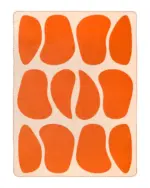 Koc bawełniany TERRA STONE Orange - 150 x 200