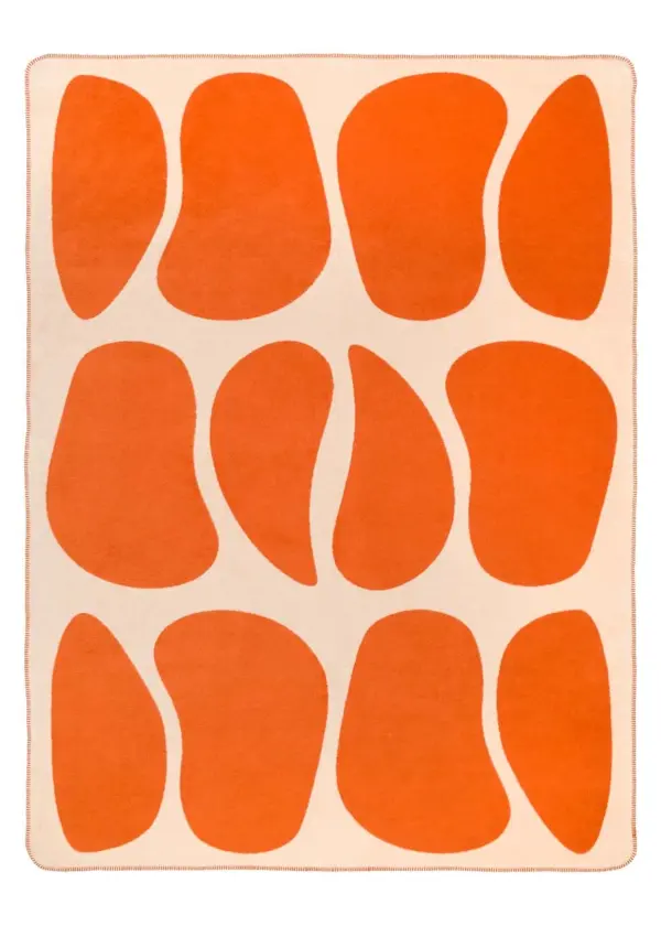 Koc bawełniany TERRA STONE Orange - 150 x 200