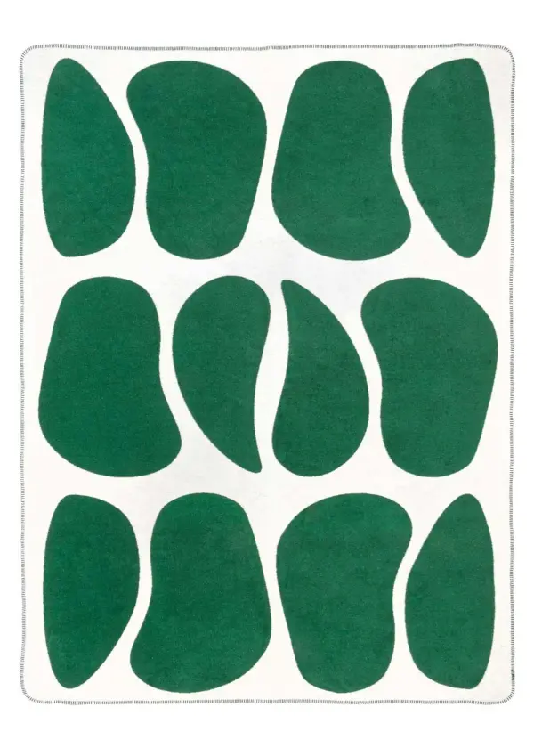 Koc bawełniany TERRA STONE Green - 150 x 200