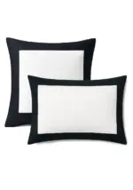 Poszewka PARIS biała z czarnym