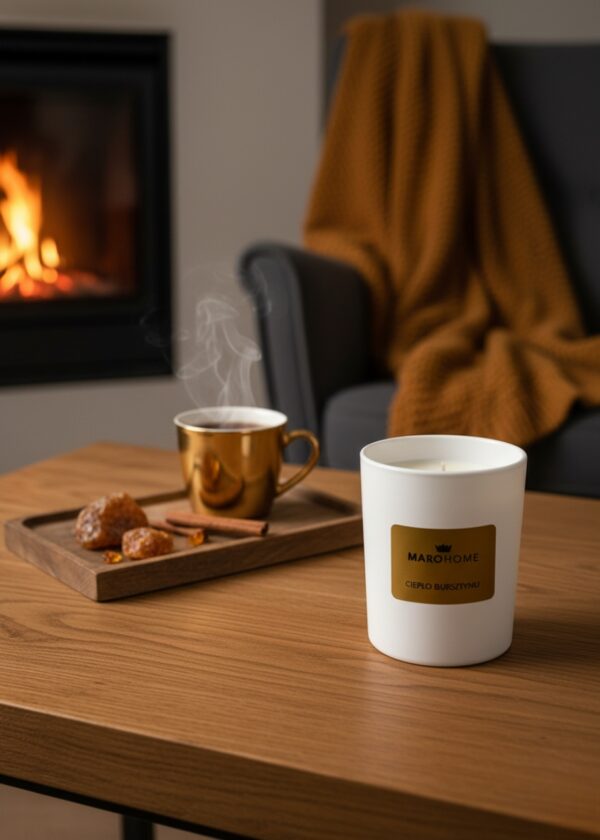Świeca sojowa - Ciepło Bursztynu